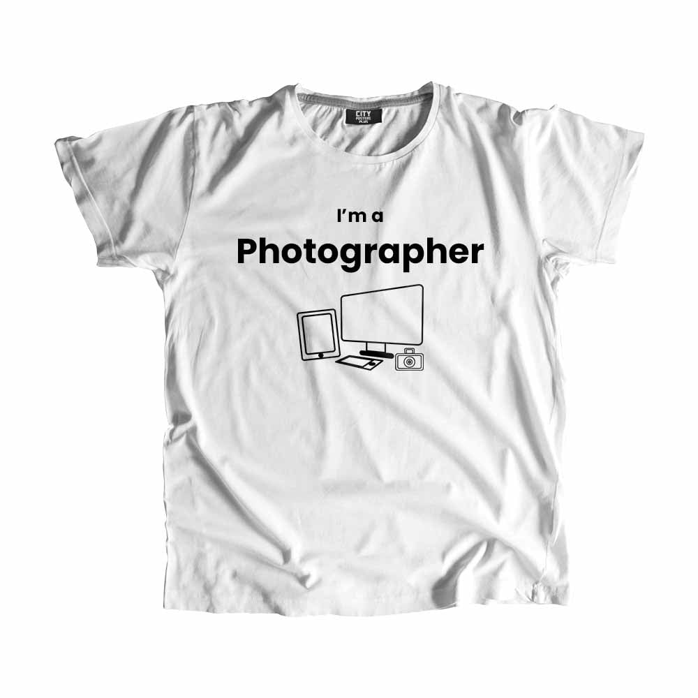 Photographer Men Unisex T-Shirt (White)