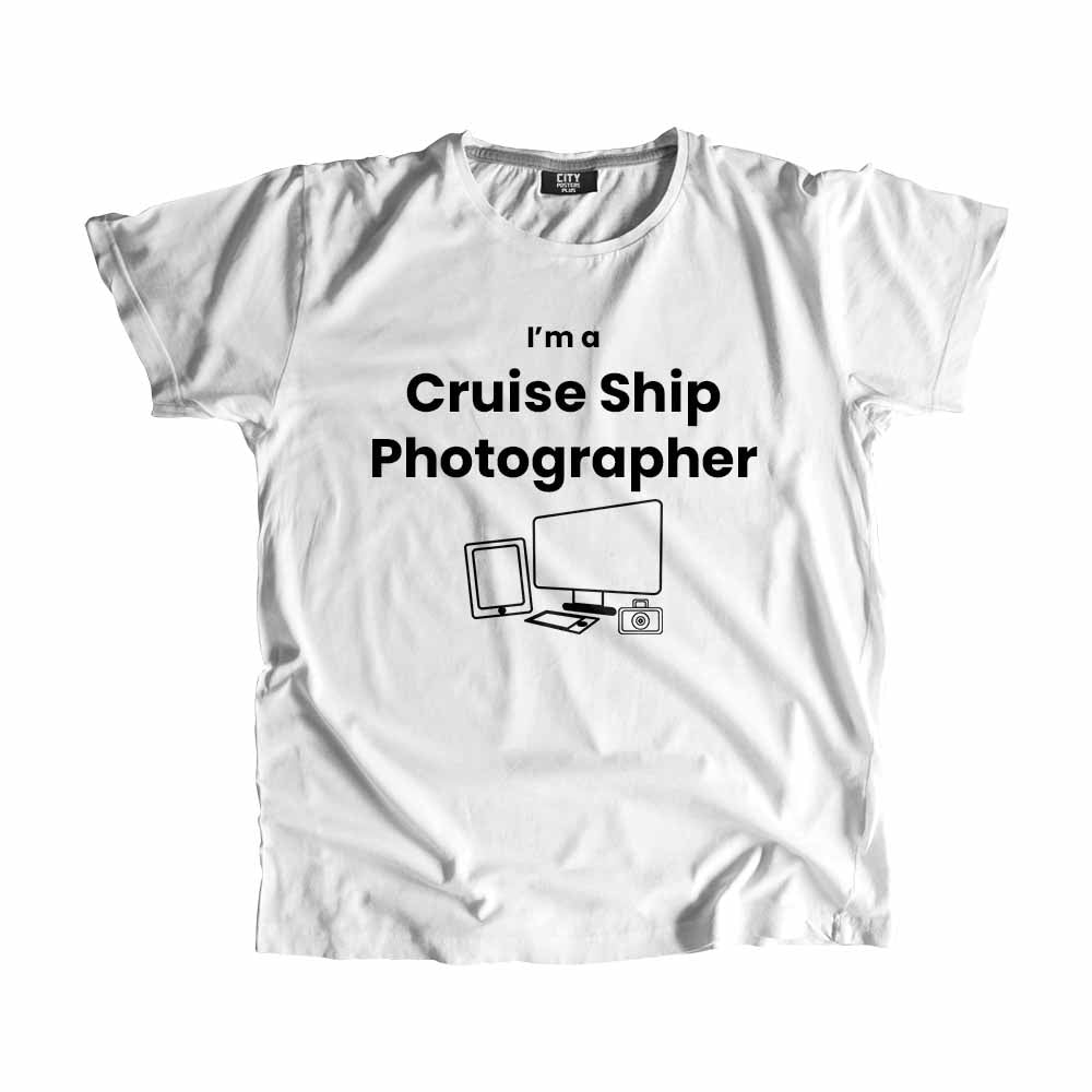 Cruise Ship Photographer Men Unisex T-Shirt (White)