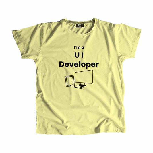 UI Developer Men Unisex T-Shirt (Butter Yellow)