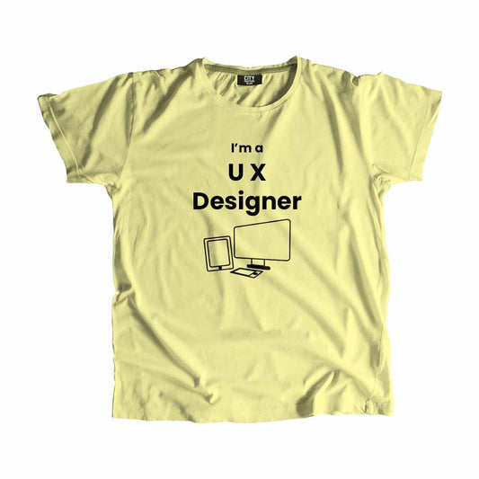 UX Designer Men Unisex T-Shirt (Butter Yellow)