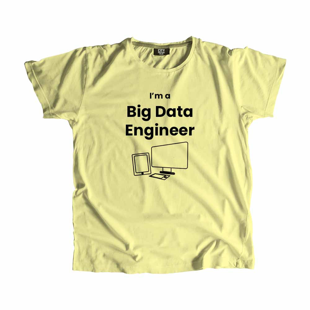 Big Data Engineer Men Unisex T-Shirt (Butter Yellow)