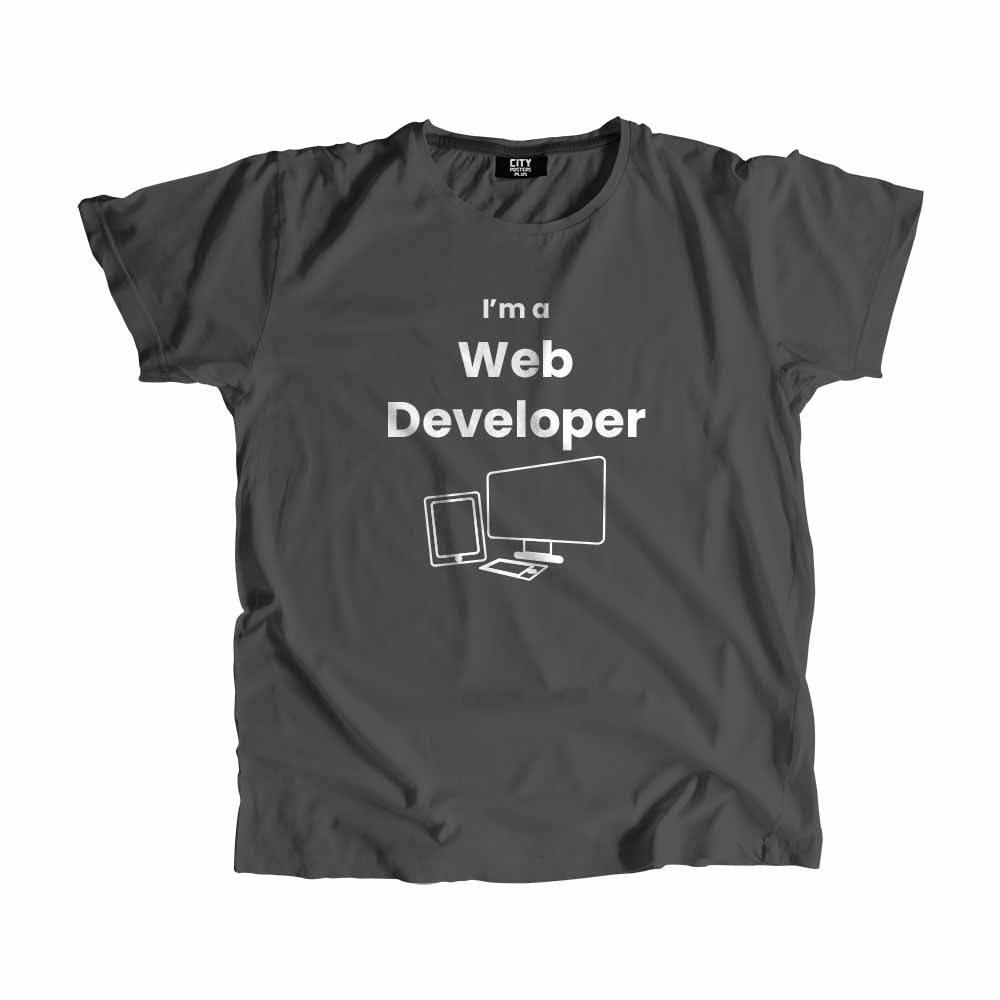 Web Developer Men Unisex T-Shirt (Charcoal Grey)