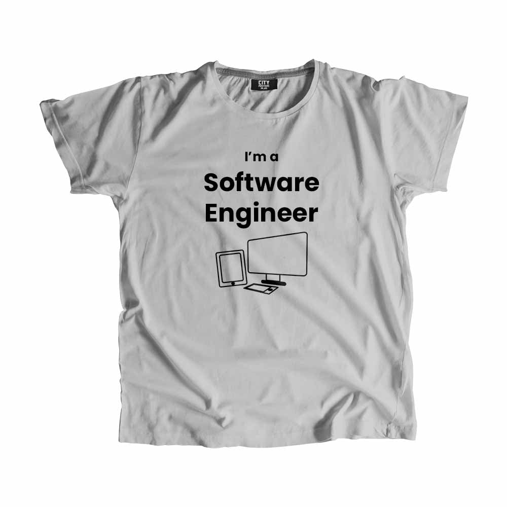 Software Engineer Men Unisex T-Shirt (Melange Grey)