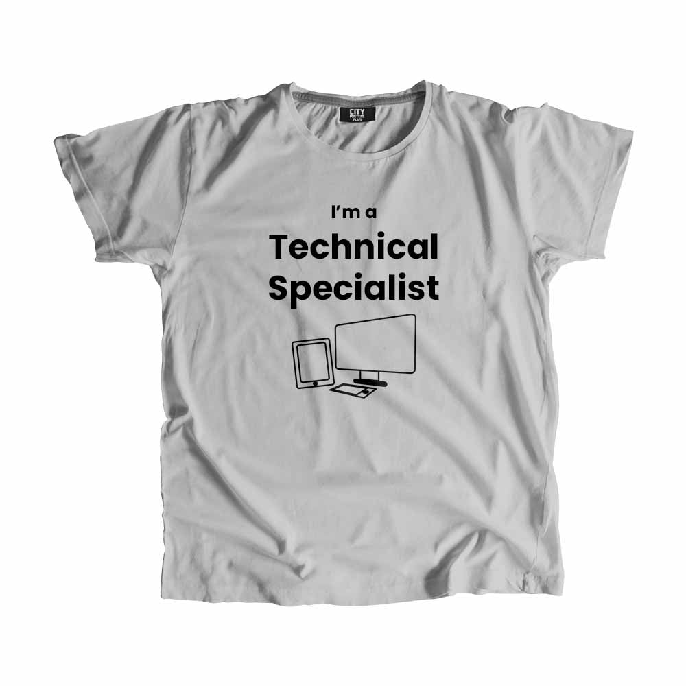 Technical Specialist Men Unisex T-Shirt (Melange Grey)
