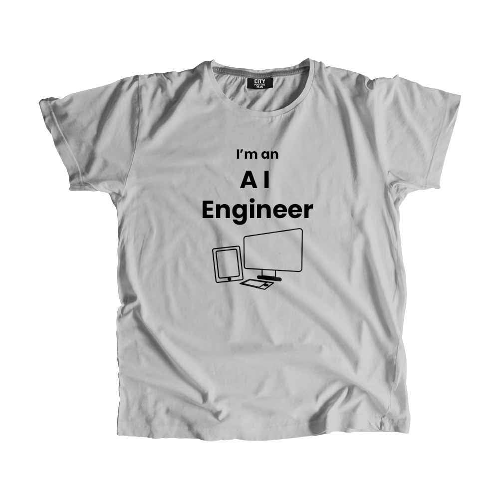 AI Engineer Men Unisex T-Shirt (Melange Grey)
