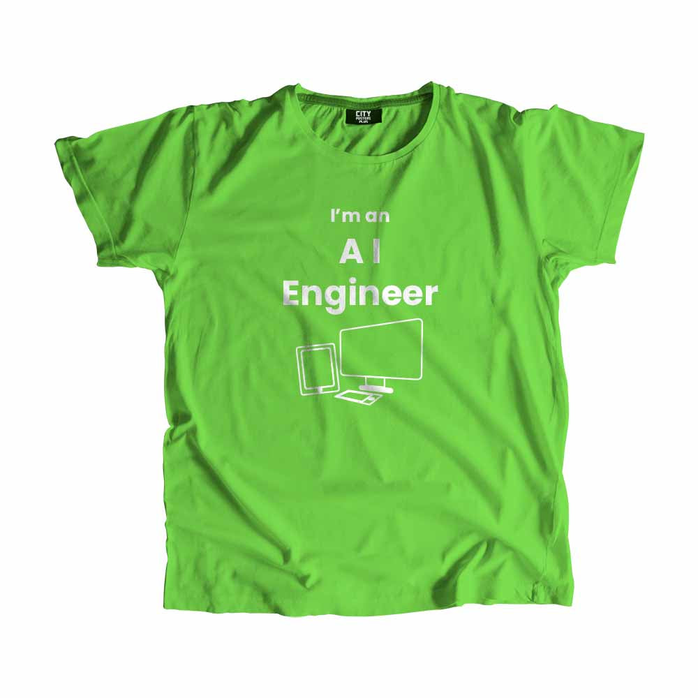 AI Engineer Men Unisex T-Shirt (Liril Green)