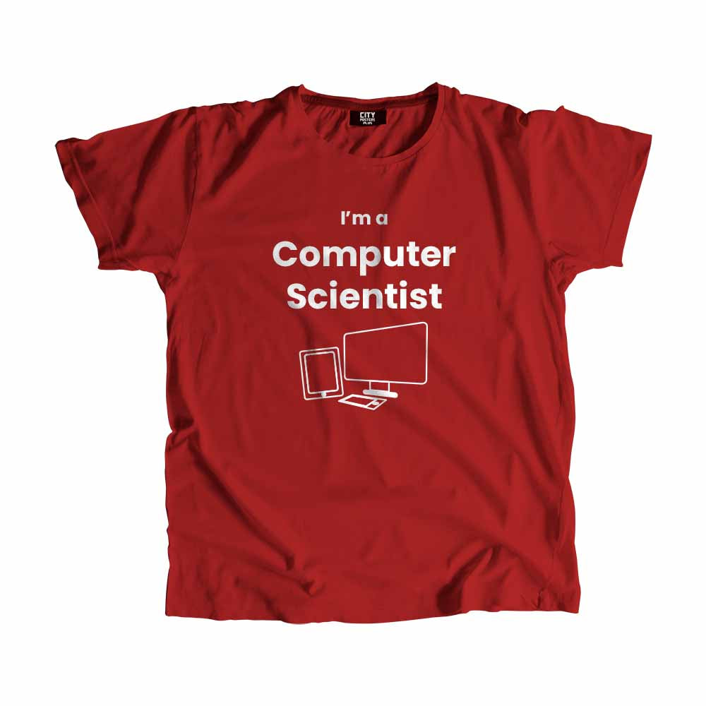 Computer Scientist Men Unisex T-Shirt (Red)