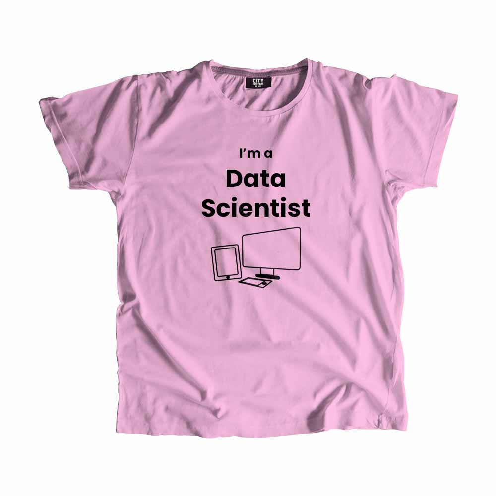 Data Scientist Men Unisex T-Shirt (Light Pink)