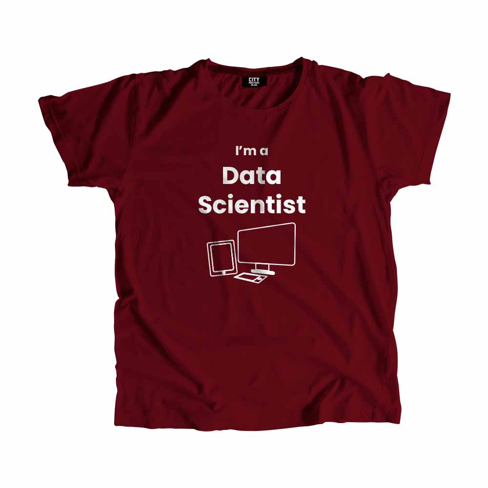 Data Scientist Men Unisex T-Shirt (Maroon)