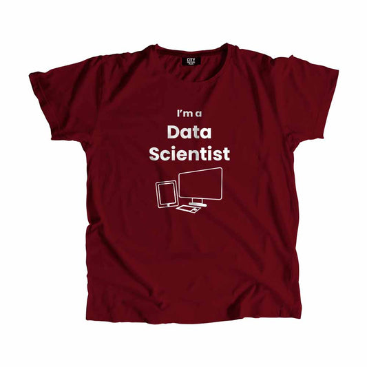 Data Scientist Men Unisex T-Shirt (Maroon)