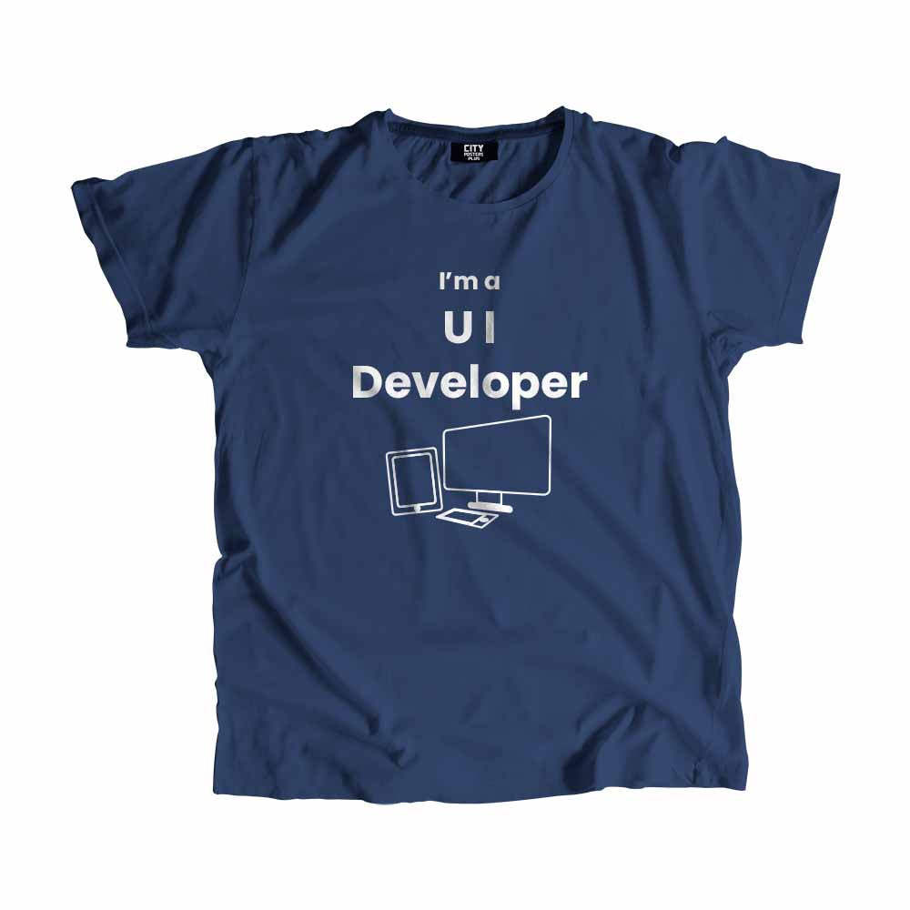 UI Developer Men Unisex T-Shirt (Navy Blue)