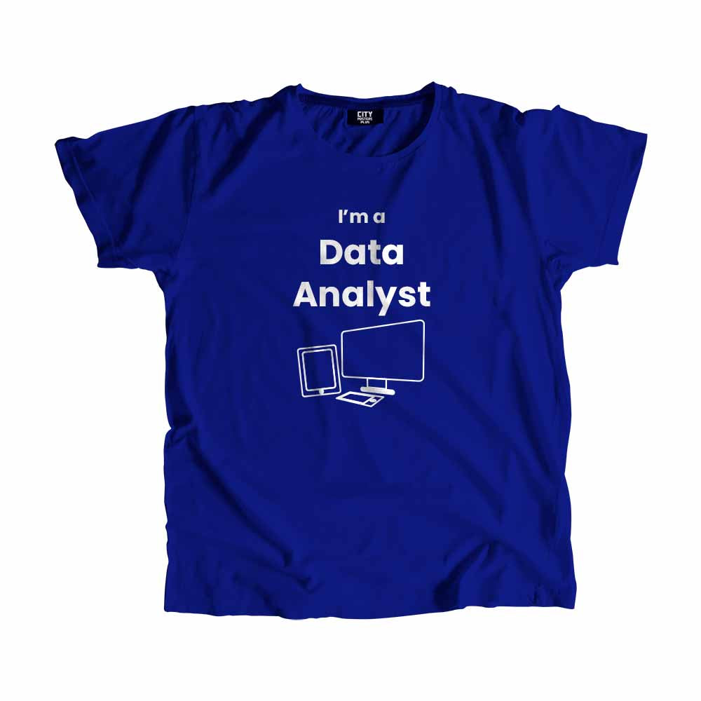 Data Analyst Men Unisex T-Shirt (Royal Blue)