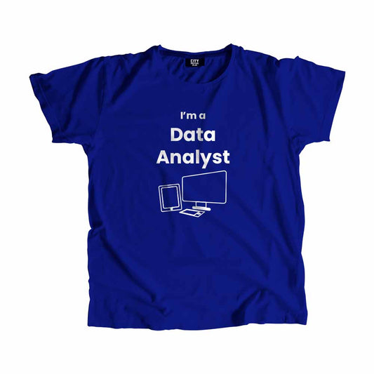 Data Analyst Men Unisex T-Shirt (Royal Blue)