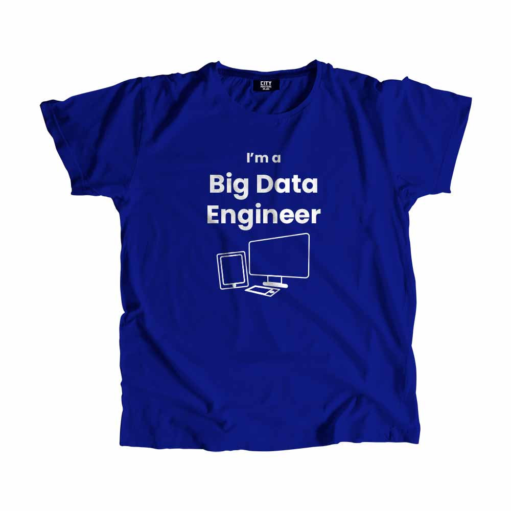 Big Data Engineer Men Unisex T-Shirt (Royal Blue)