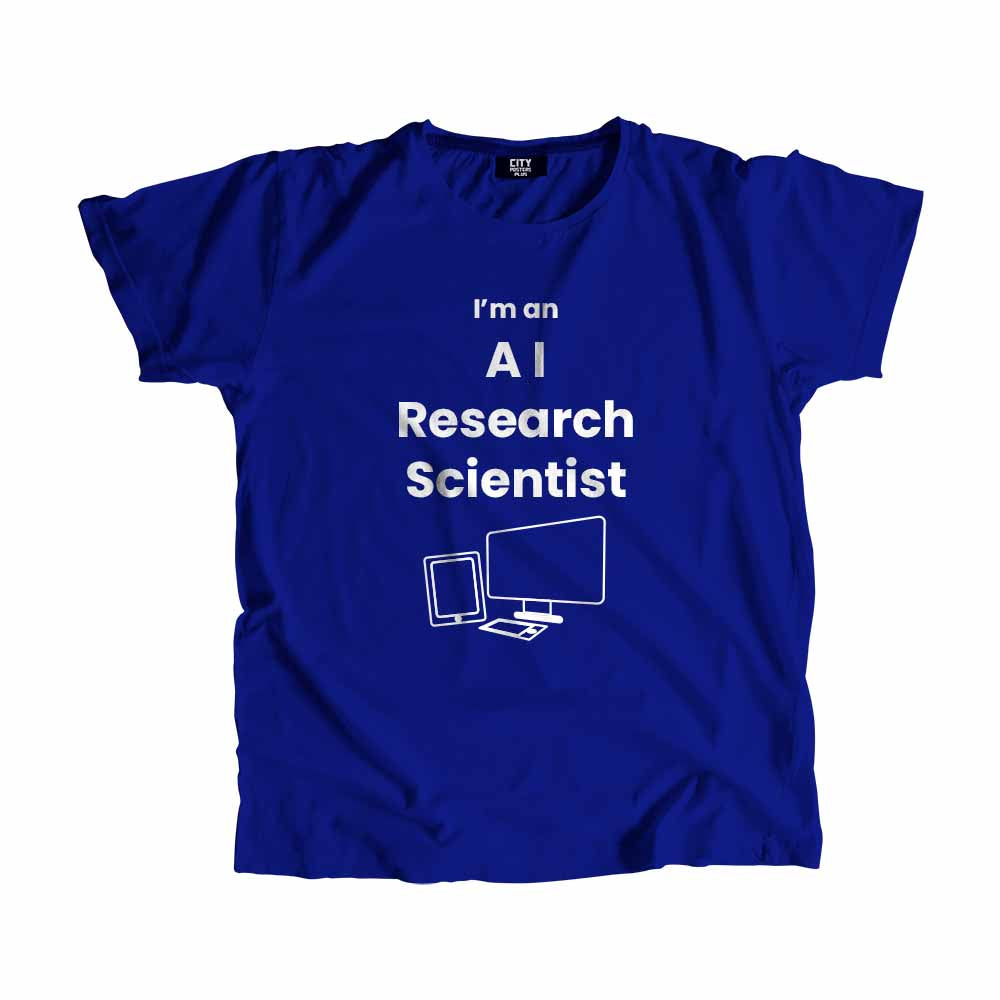 AI Research Scientist  Men Unisex T-Shirt (Royal Blue)