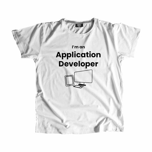 Application Developer Men Unisex T-Shirt (White)