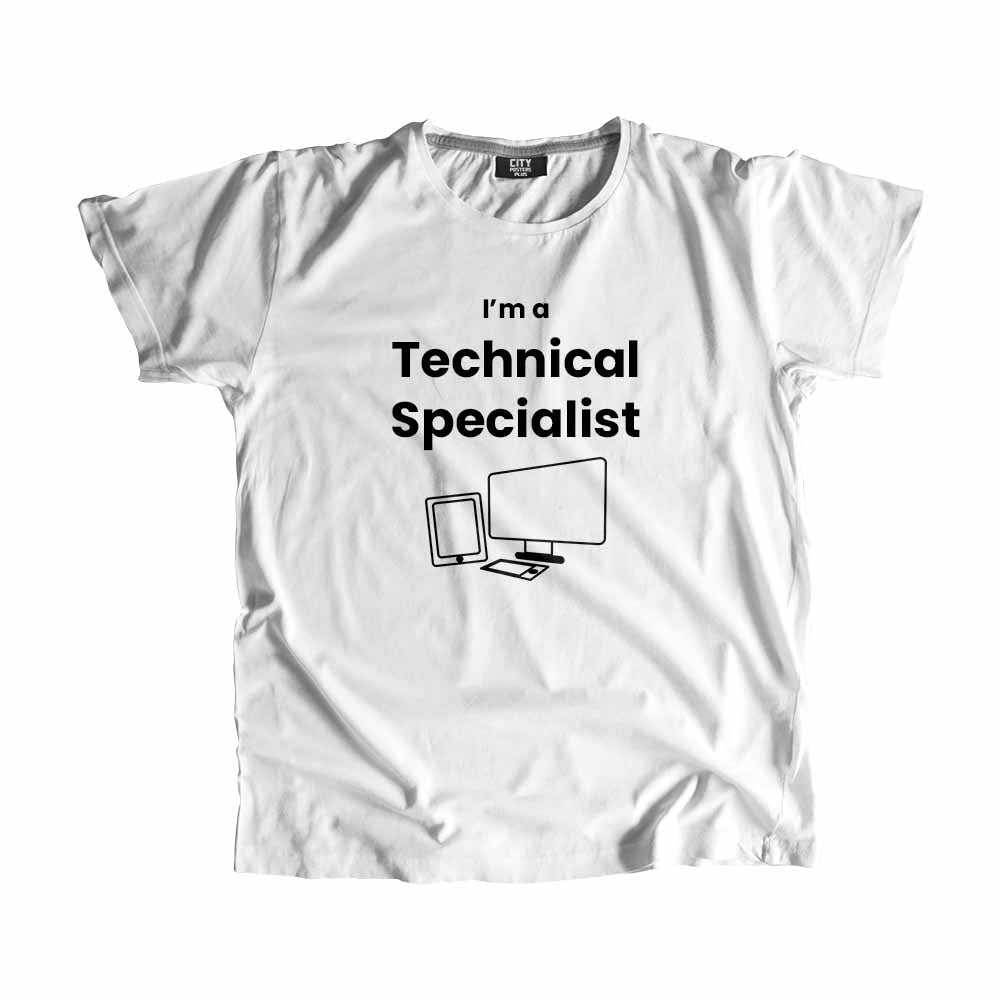 Technical Specialist Men Unisex T-Shirt (White)