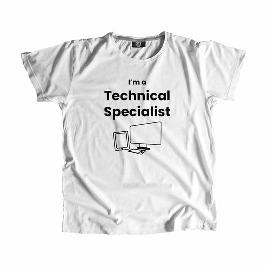 Technical Specialist Men Unisex T-Shirt (White)