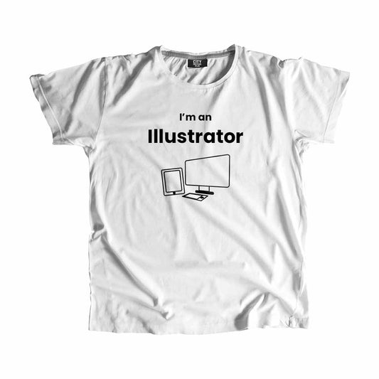 Illustrator Men Unisex T-Shirt (White)