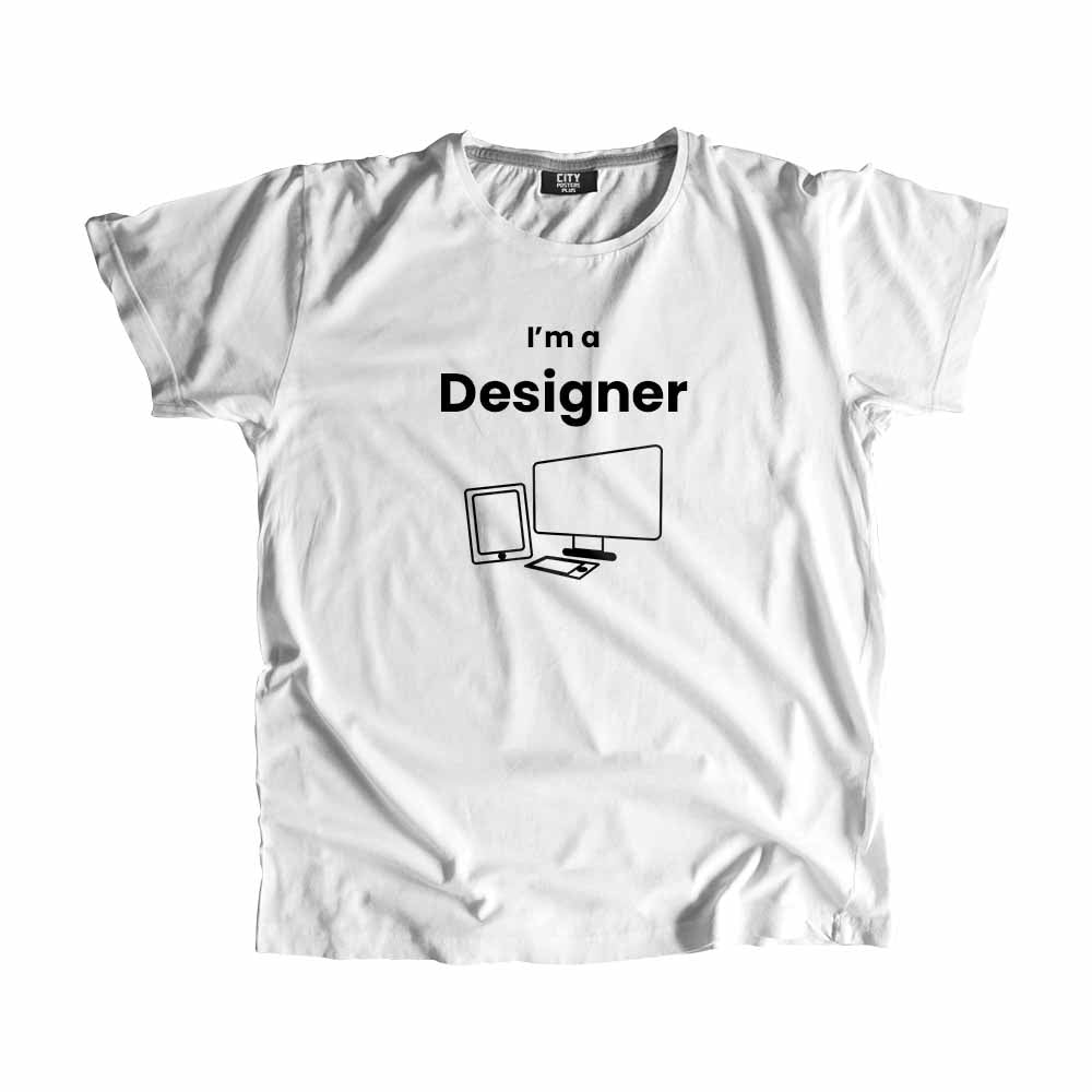 Designer Men Unisex T-Shirt (White)
