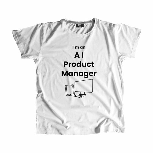 AI Product Manager Men Unisex T-Shirt (White)