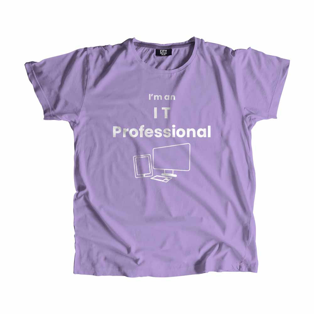 IT Professional Men Unisex T-Shirt (Iris Lavender)