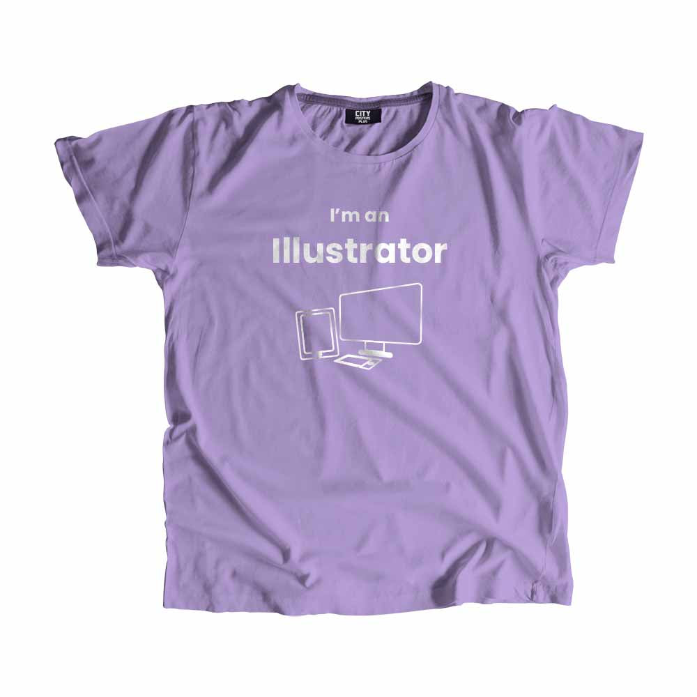 Illustrator Men Unisex T-Shirt (Iris Lavender)