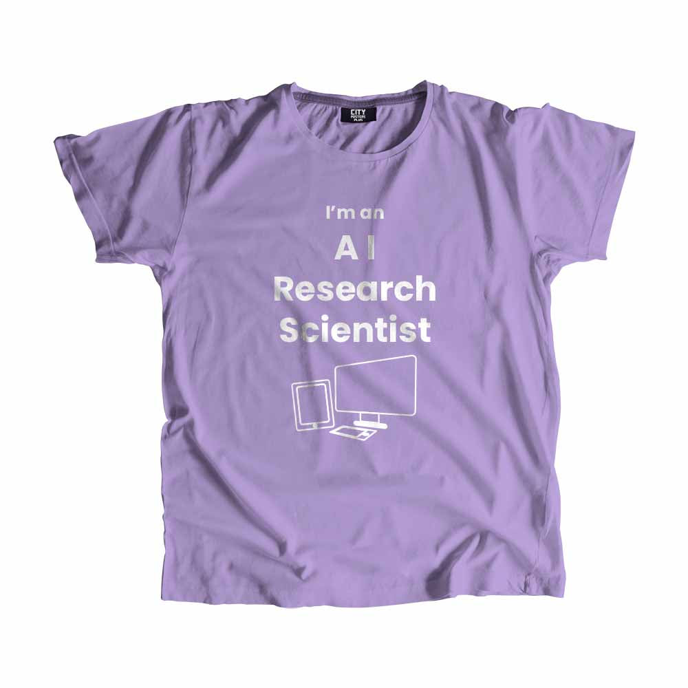 AI Research Scientist  Men Unisex T-Shirt (Iris Lavender)