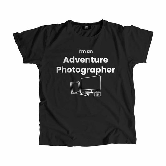Adventure Photographer Men Unisex T-Shirt (Black)