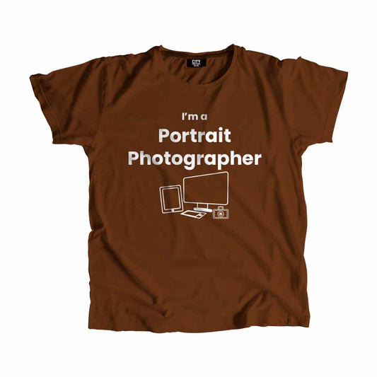 Portrait Photographer Men Unisex T-Shirt (Brown)