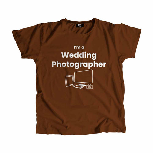 Wedding Photographer Men Unisex T-Shirt (Brown)
