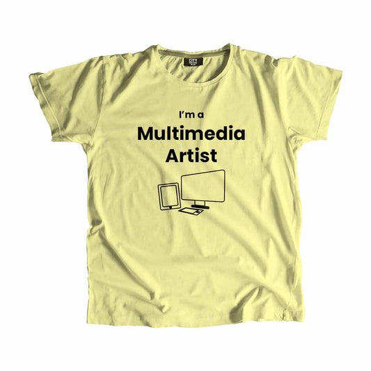 Multimedia Artist Men Unisex T-Shirt (Butter Yellow)