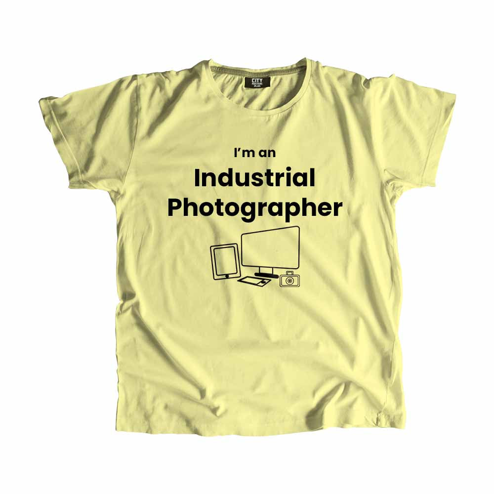Industrial Photographer Men Unisex T-Shirt (Butter Yellow)