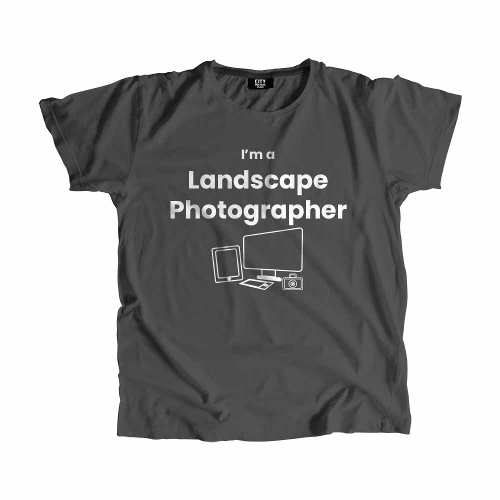 Landscape Photographer Men Unisex T-Shirt (Charcoal Grey)