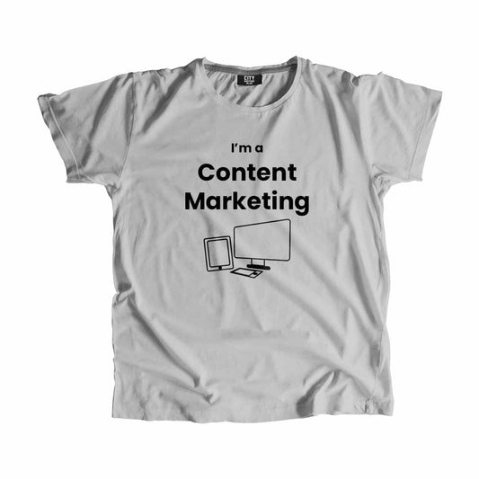 Content Marketing Men Unisex T-Shirt (Melange Grey)