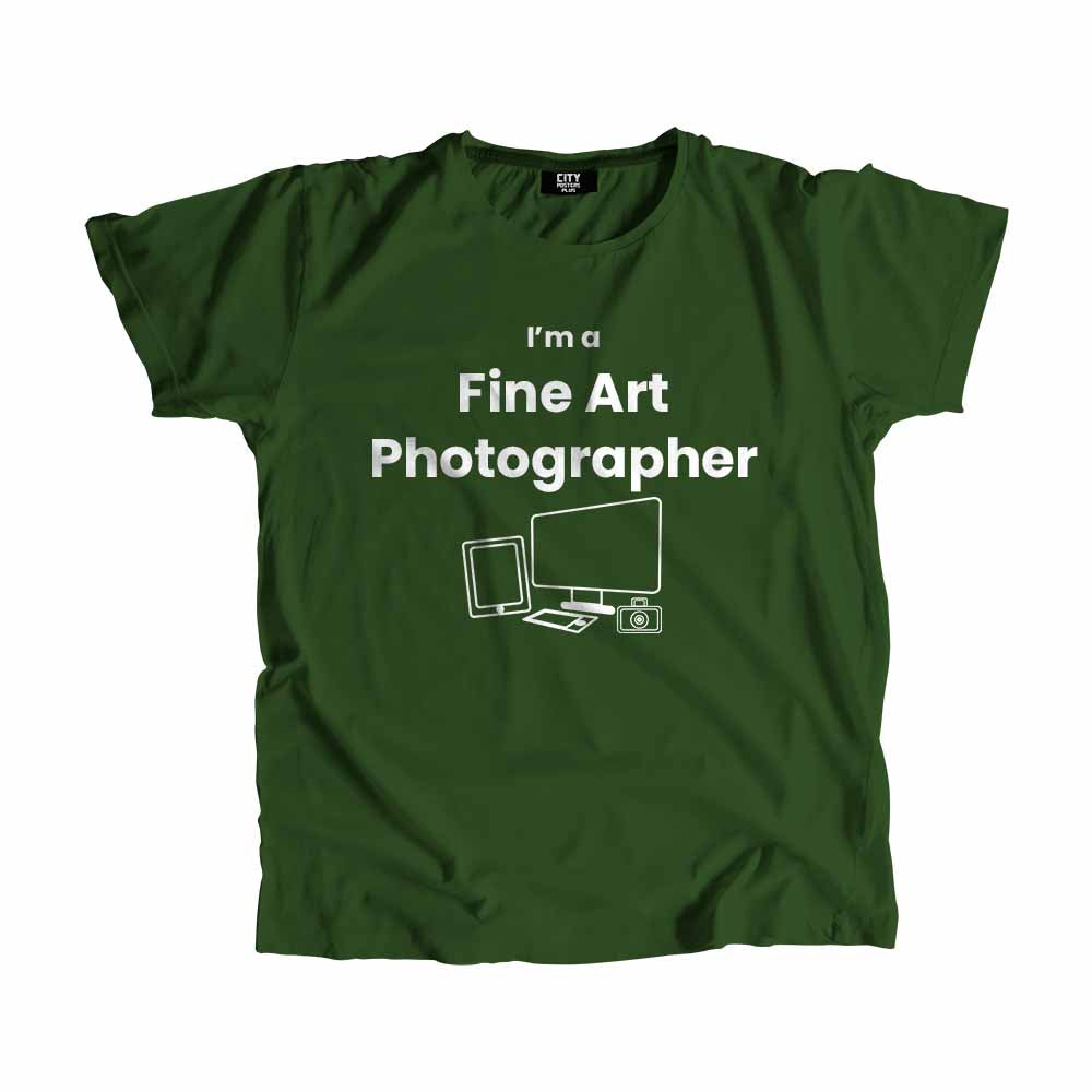 Fine Art Photographer Men Unisex T-Shirt (Olive Green)