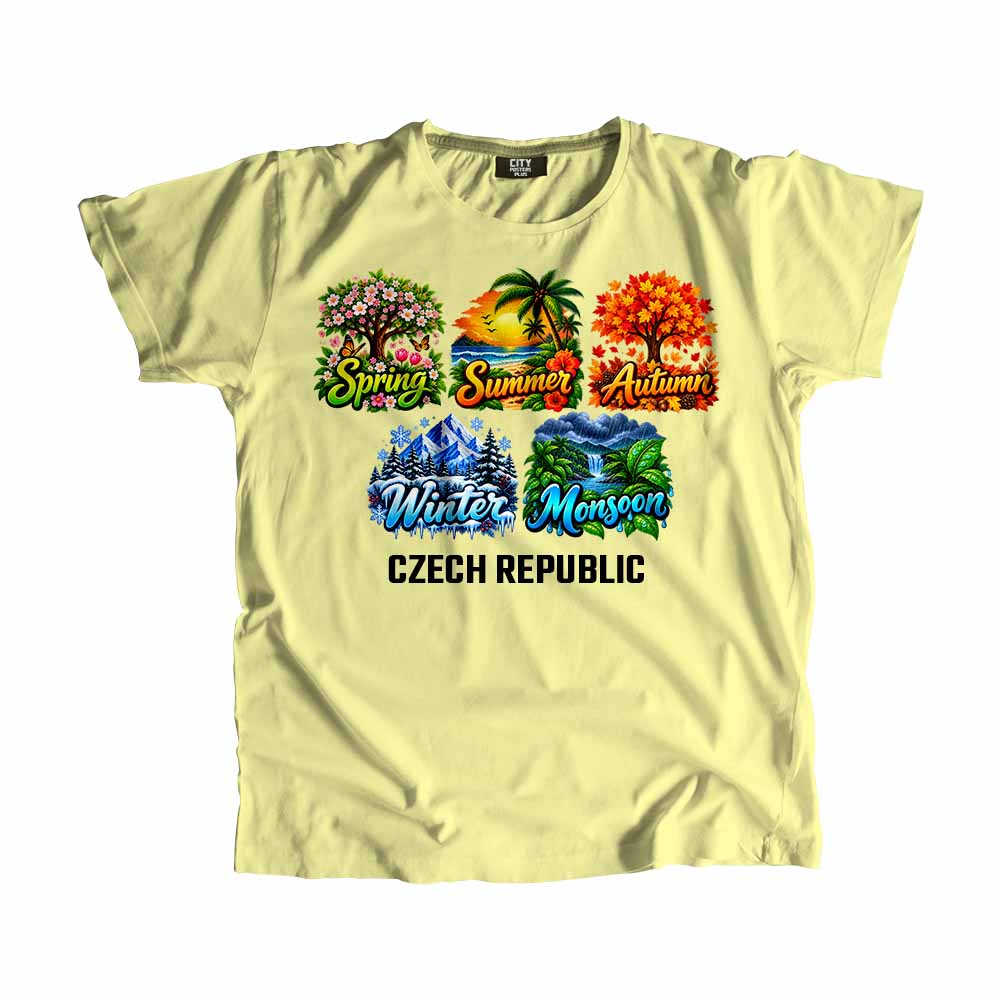CZECH REPUBLIC Seasons Seasons Unisex T-Shirt | City Posters Plus
