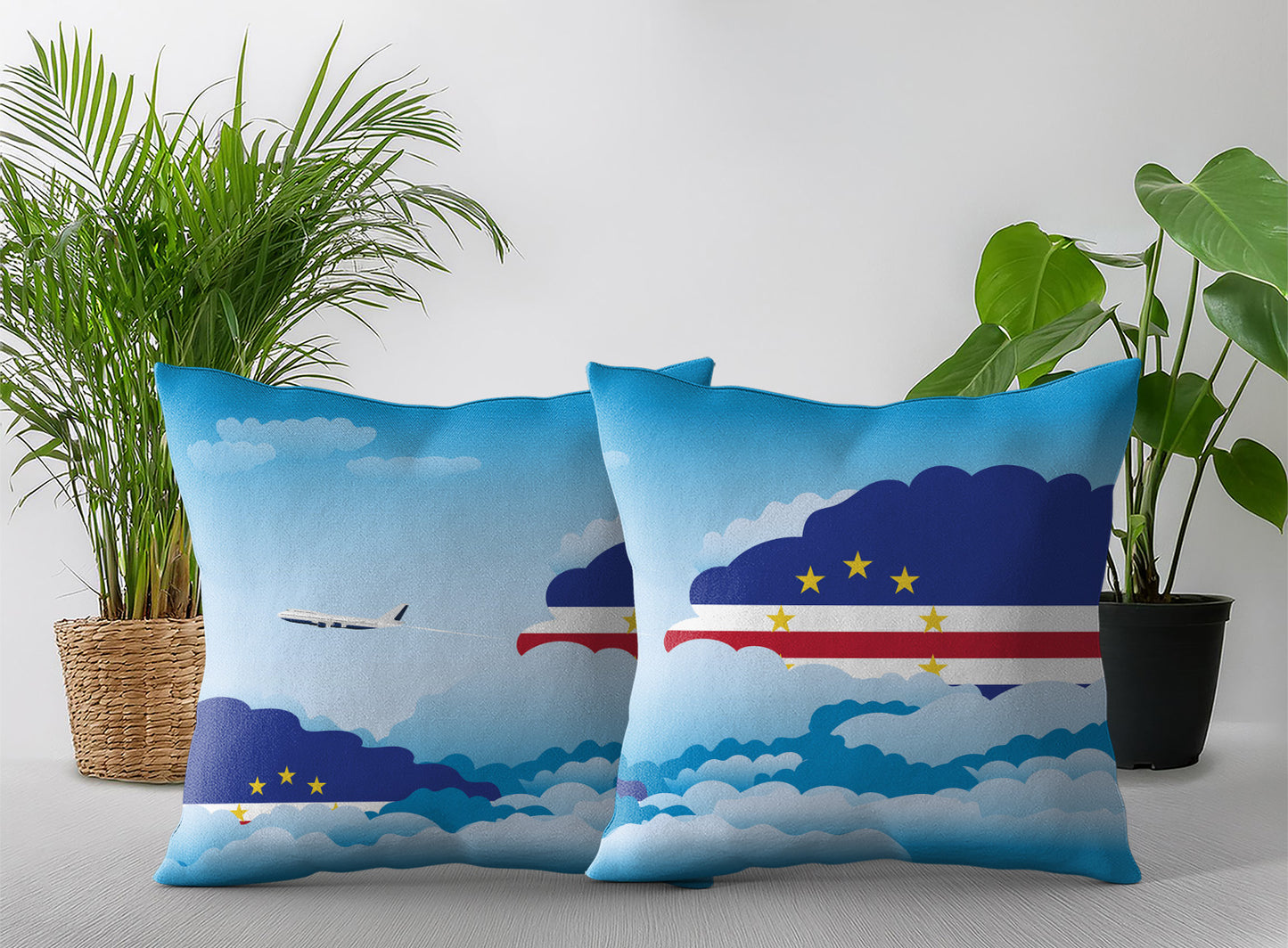 Cape Verde Day Clouds Pillow Case