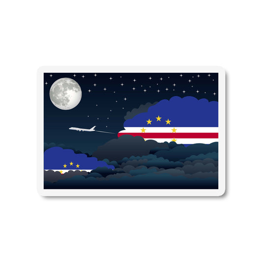 Cape Verde Night Clouds Fridge Magnet