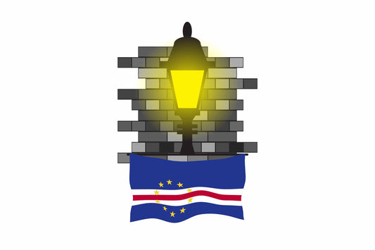 Cape Verde Street Lamp Bricks Sticker