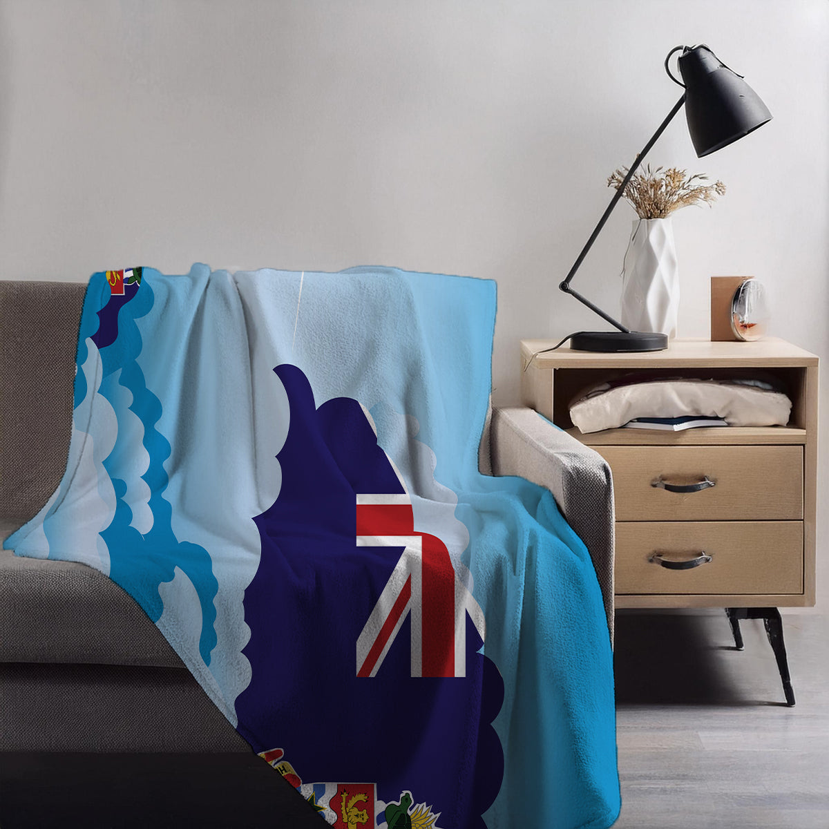 Cayman Islands Day Clouds Blankets & Throws | Soft Premium Blankets | City Posters Plus