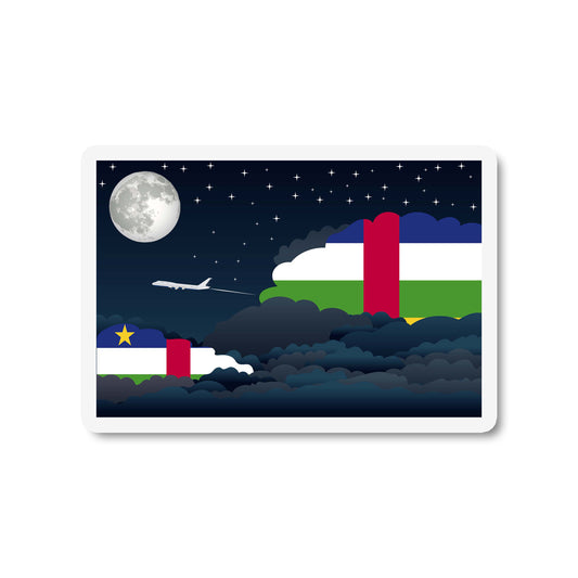 Central African Republic Night Clouds Magnet