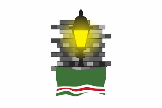 Chechen Republic of Ichkeria Street Lamp Bricks Sticker