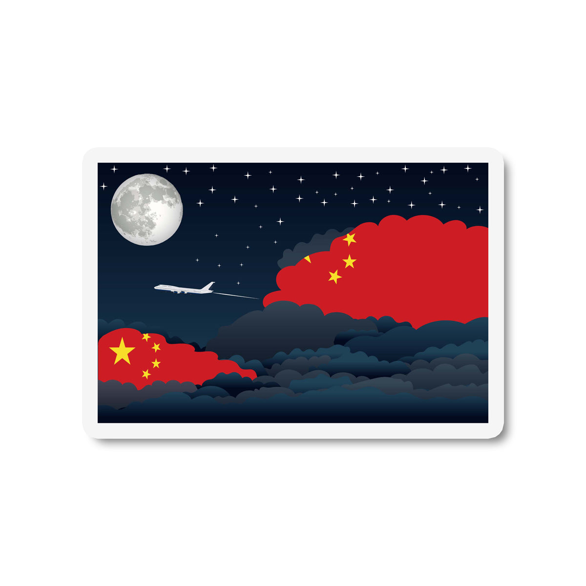 China Night Clouds Fridge Magnet