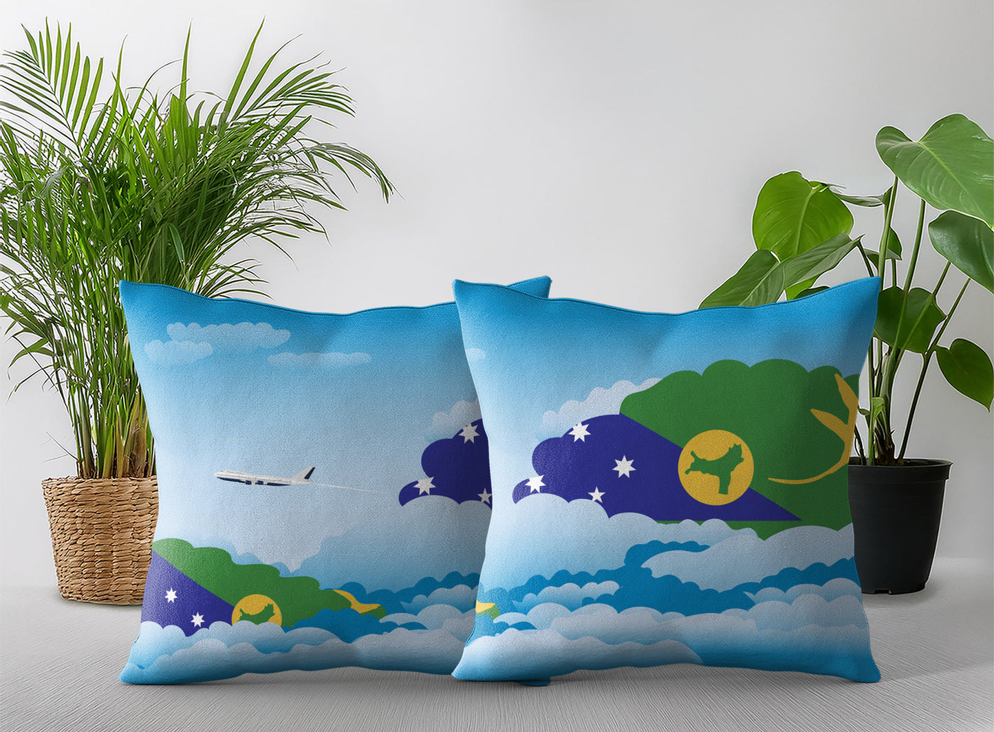 Christmas Island Day Clouds Pillow Case