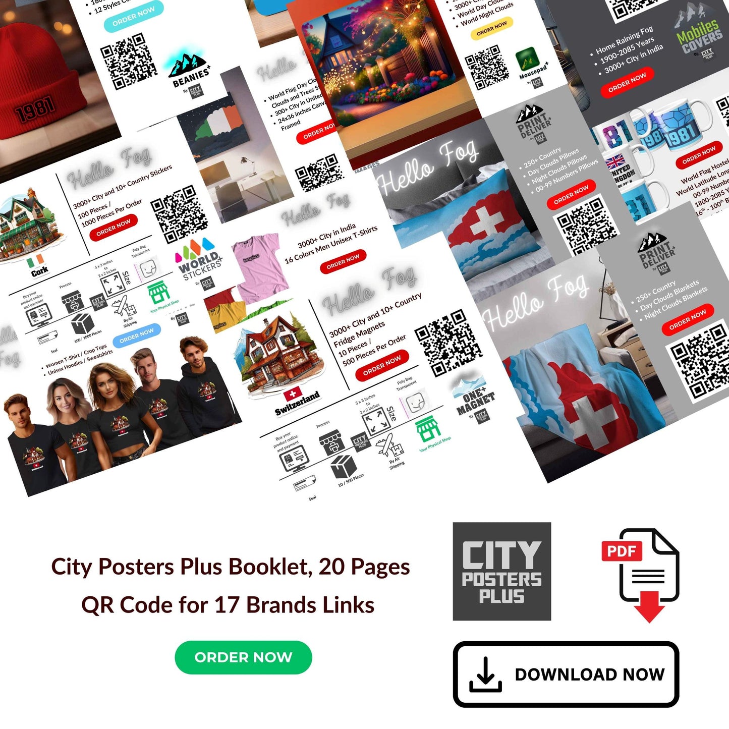 City Posters Plus 20 Pages eBook, (PDF File Download)