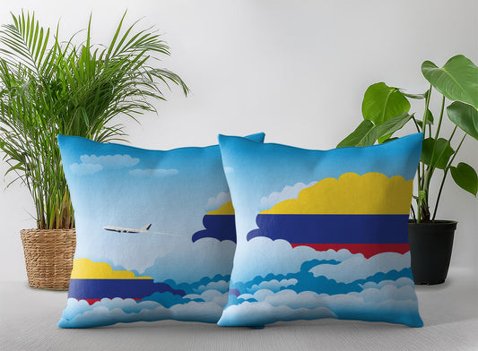 Colombia Day Clouds Pillow Case