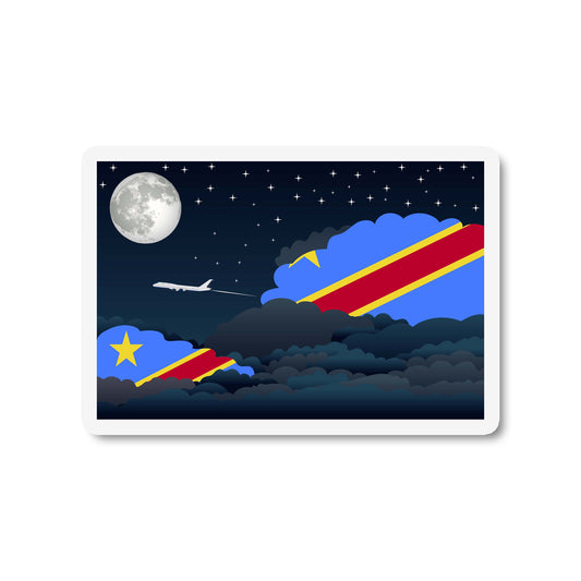 Congo Democratic Republic of the Night Clouds Magnet