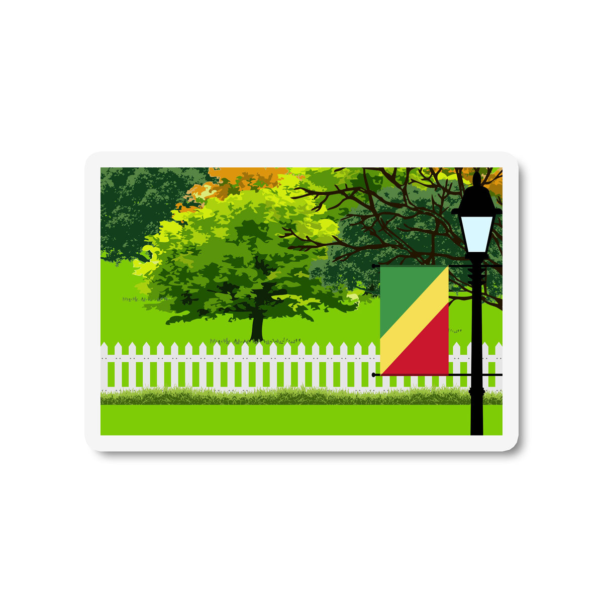 Congo Republic of the Trees and Street Lamp Sticker