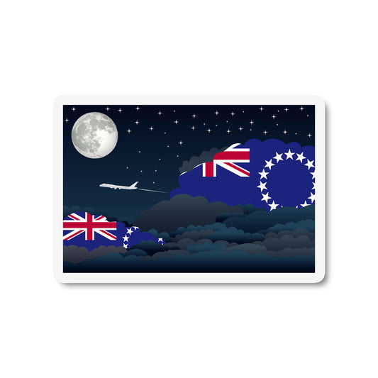 Cook Islands Night Clouds Fridge Magnet